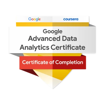 Google Advanced Data Analytics certification badge