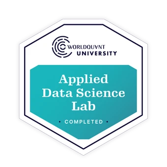WorldQuant University Applied Data Science Lab certification badge